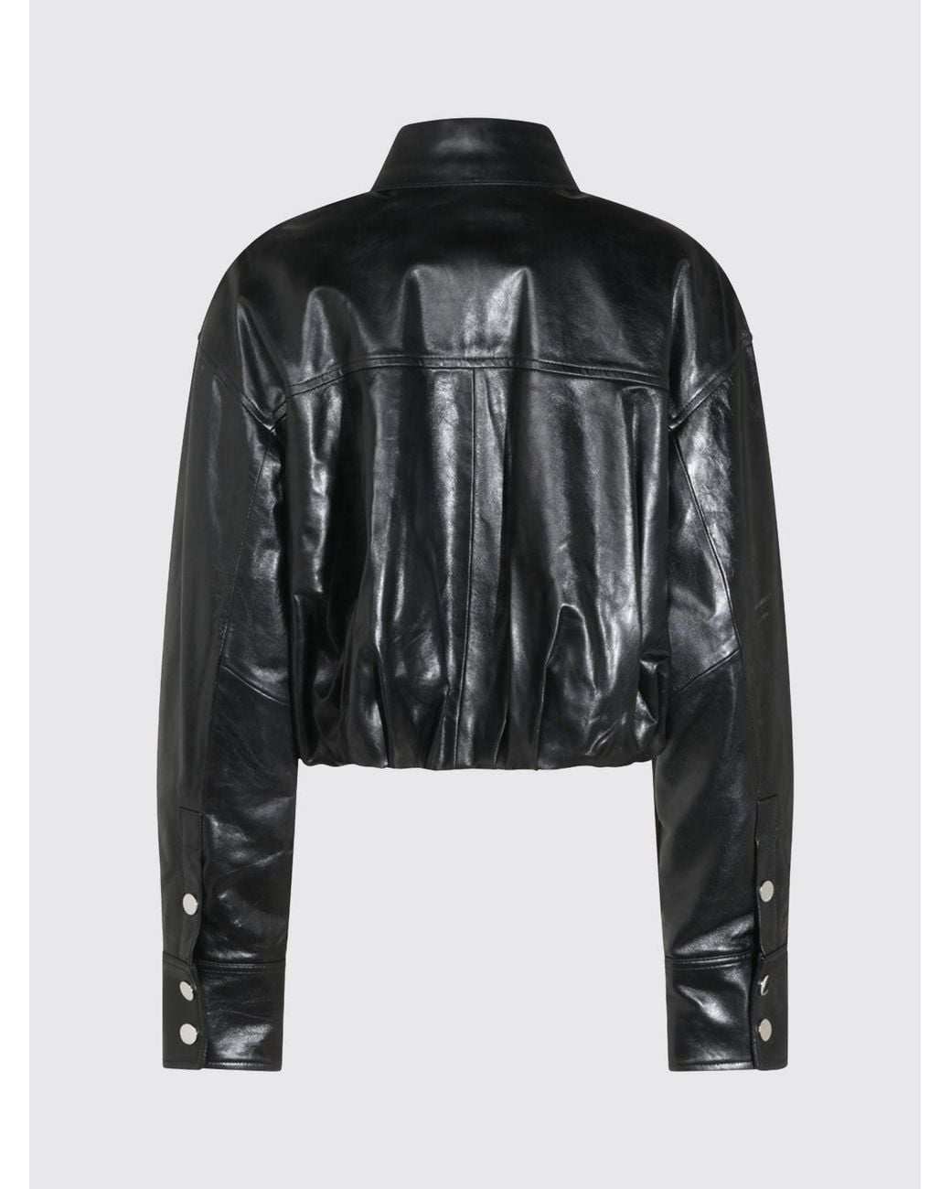 Sportmax Black Cropped Button-Up Jacket
