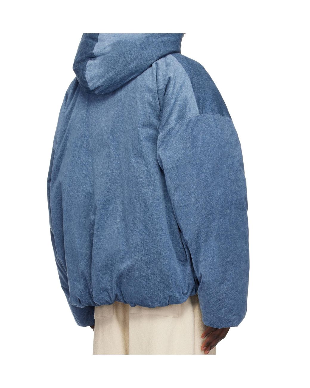 Wooyoungmi Blue Hooded Down Jacket for men