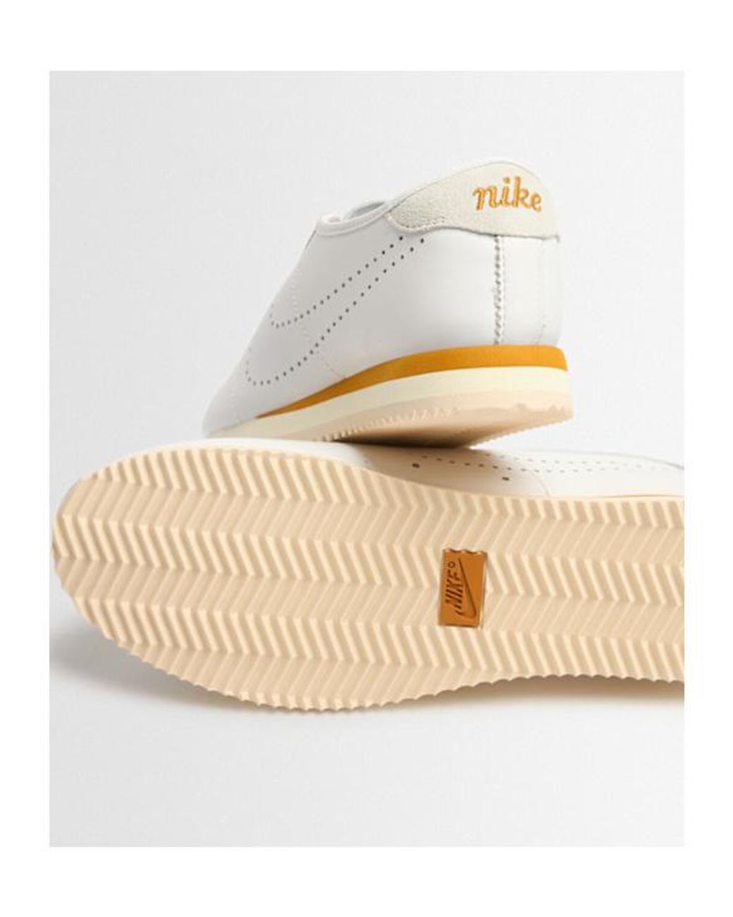 Nike White Cortez Lt Sneakers for men