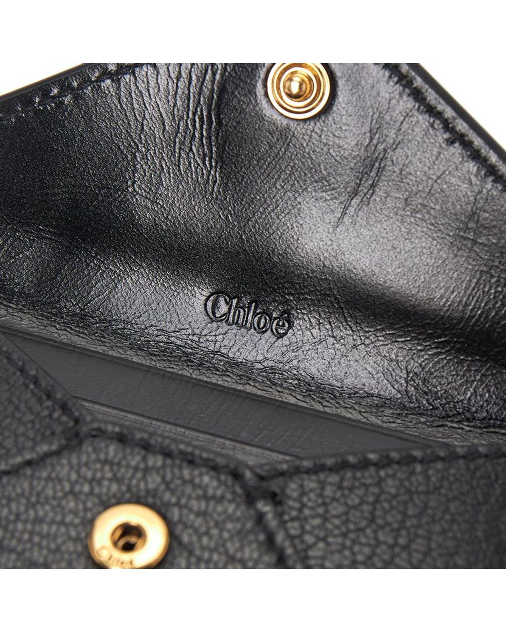 Chloé Black Chloé Envelope Card Holder Wallet