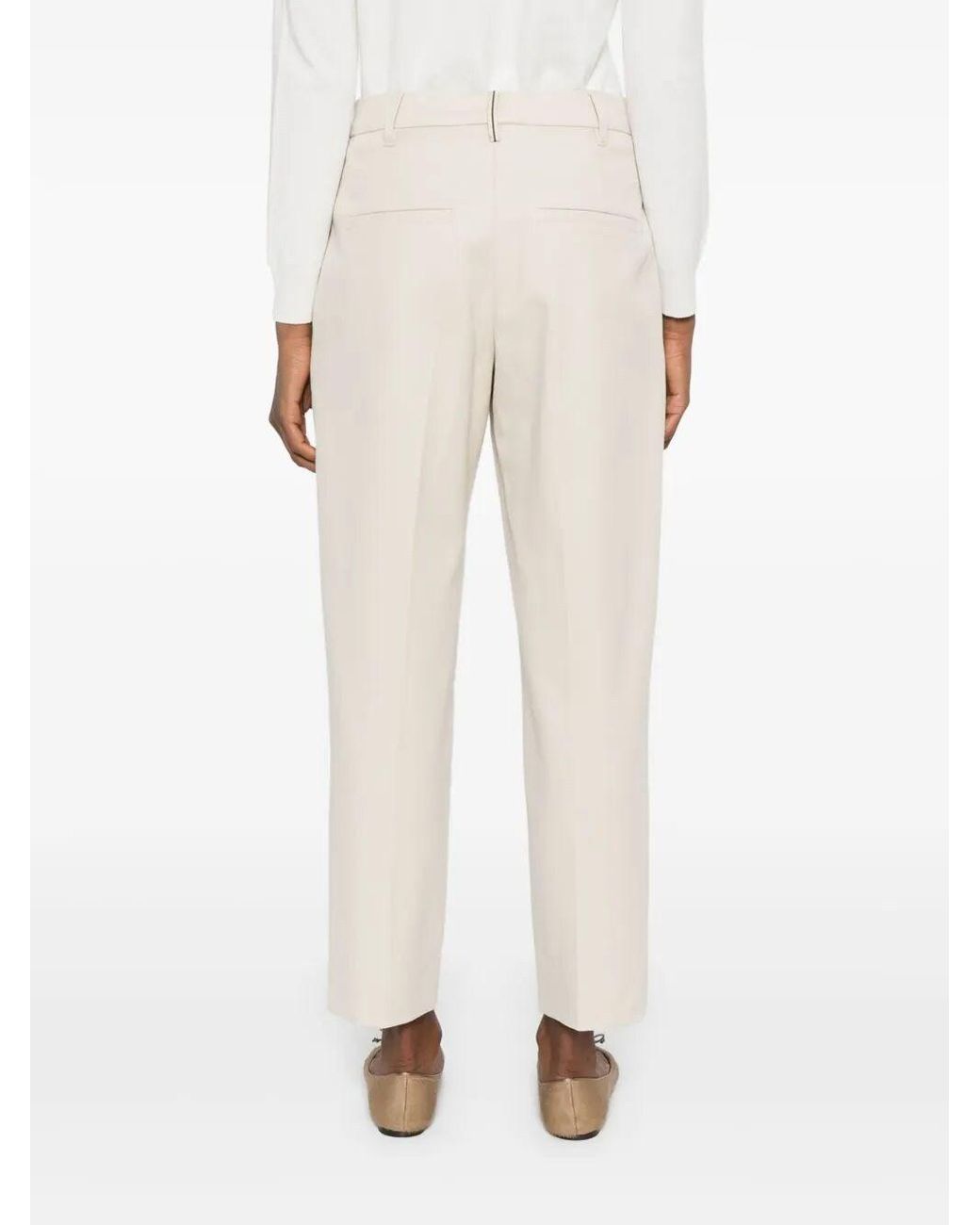 Brunello Cucinelli White Pants