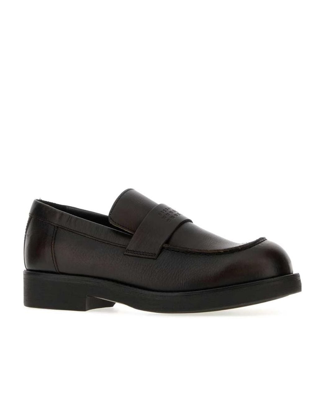 MM6 by Maison Margiela Black Slip-On Loafers for men