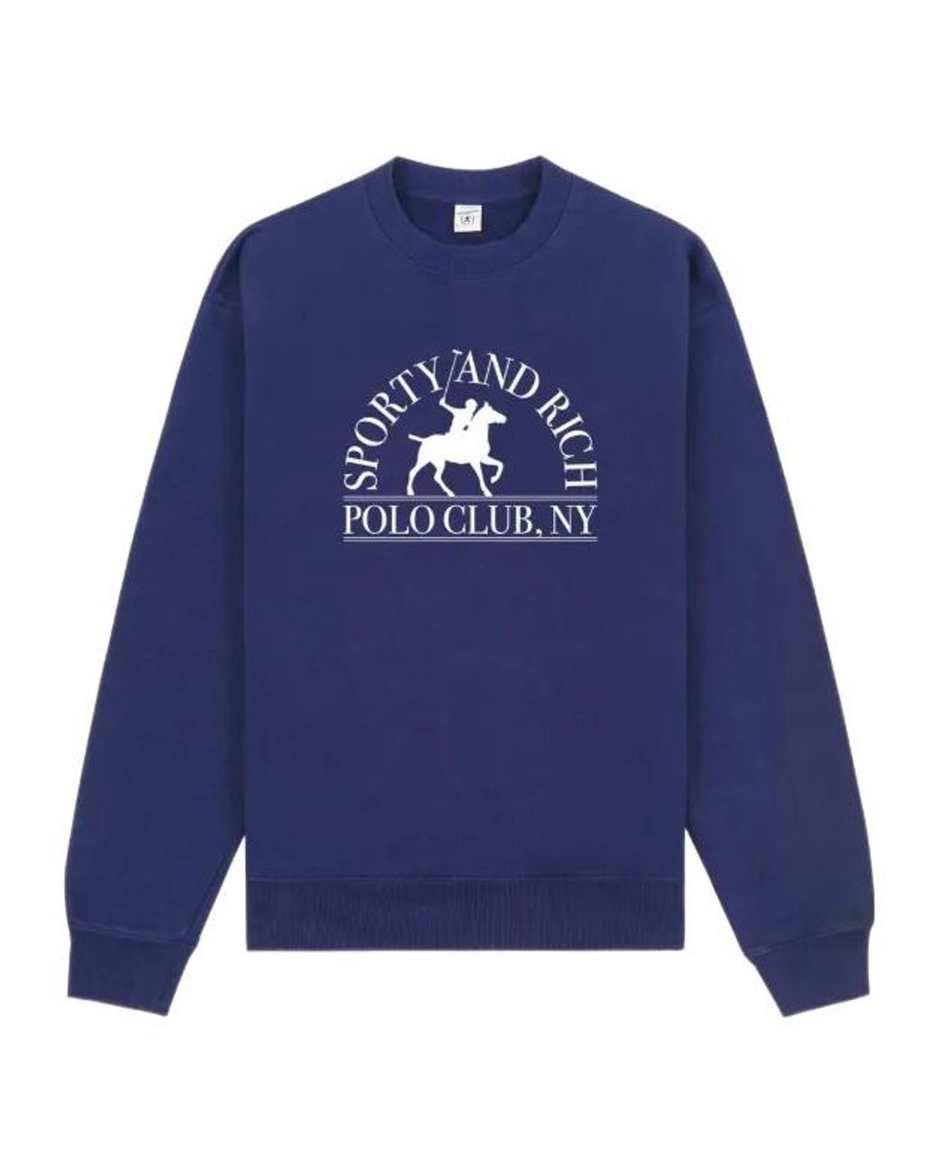 Sporty & Rich Blue Cotton Sweatshirt