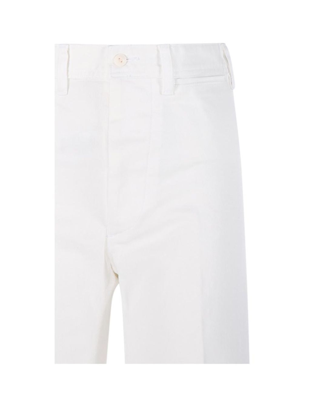 Polo Ralph Lauren White High-Waist Palazzo Pants