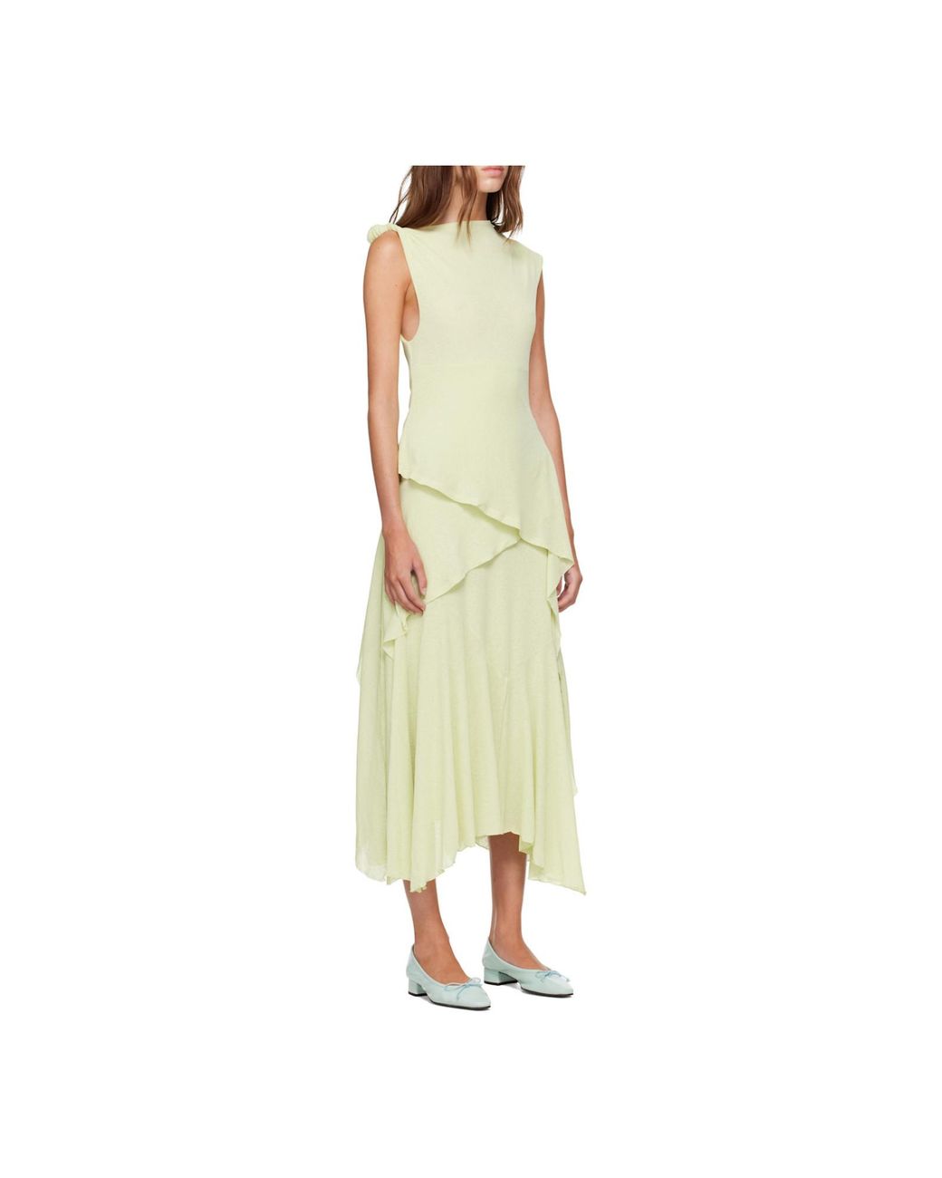 Ganni Green Sleeveless Dress