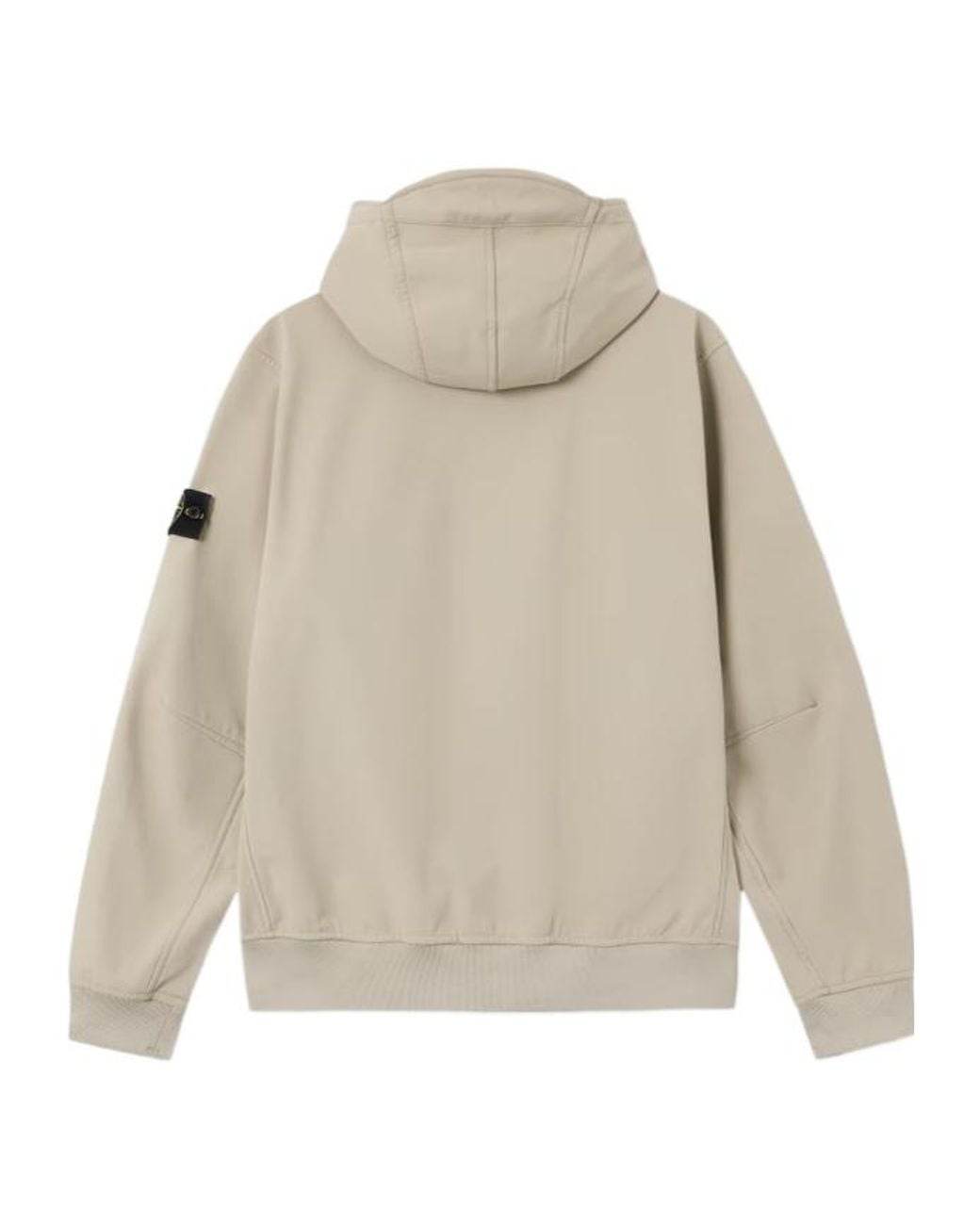 Stone Island Natural Hooded Jacket With Wind- And Water-Resistant Membrane for men