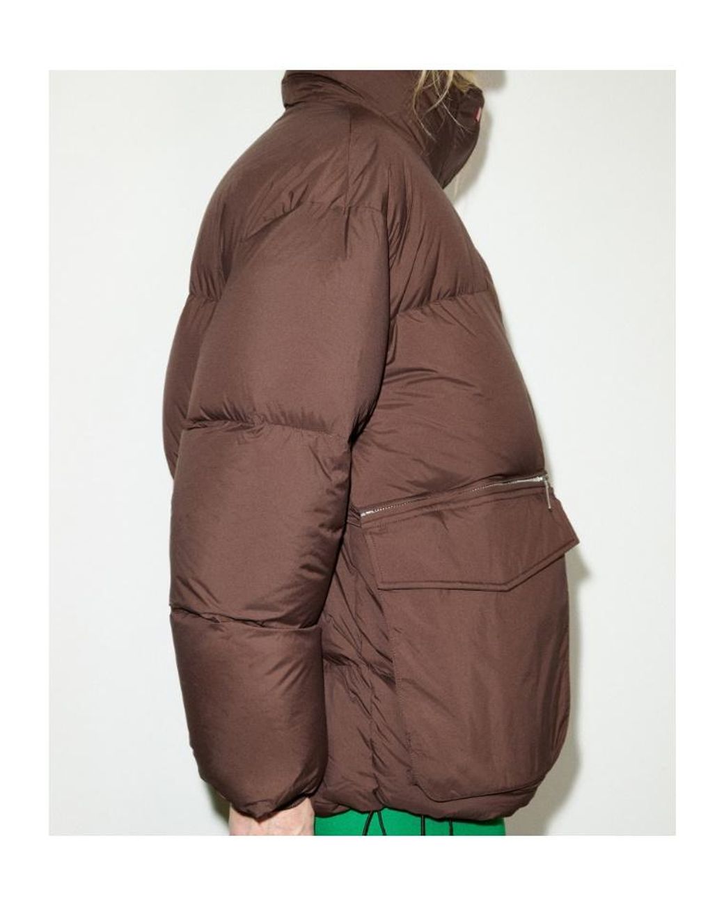 MAX&Co. Brown Oversized Padded Bomber Jacket