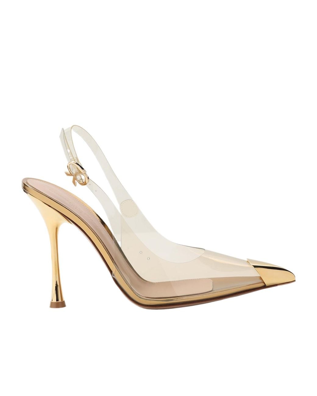 Gianvito Rossi White Plexi Pumps