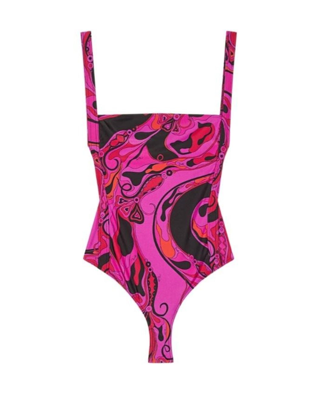 Emilio Pucci Pink Pucci Orchidee Printed Swimsuit