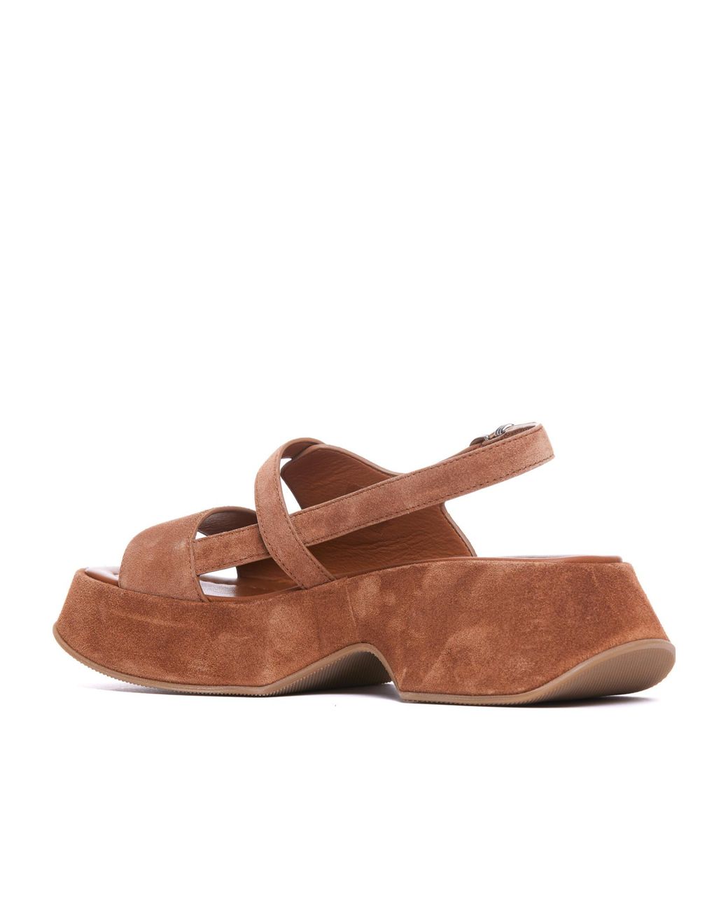 Vic Matié Brown Round Toe Slingback Sandals
