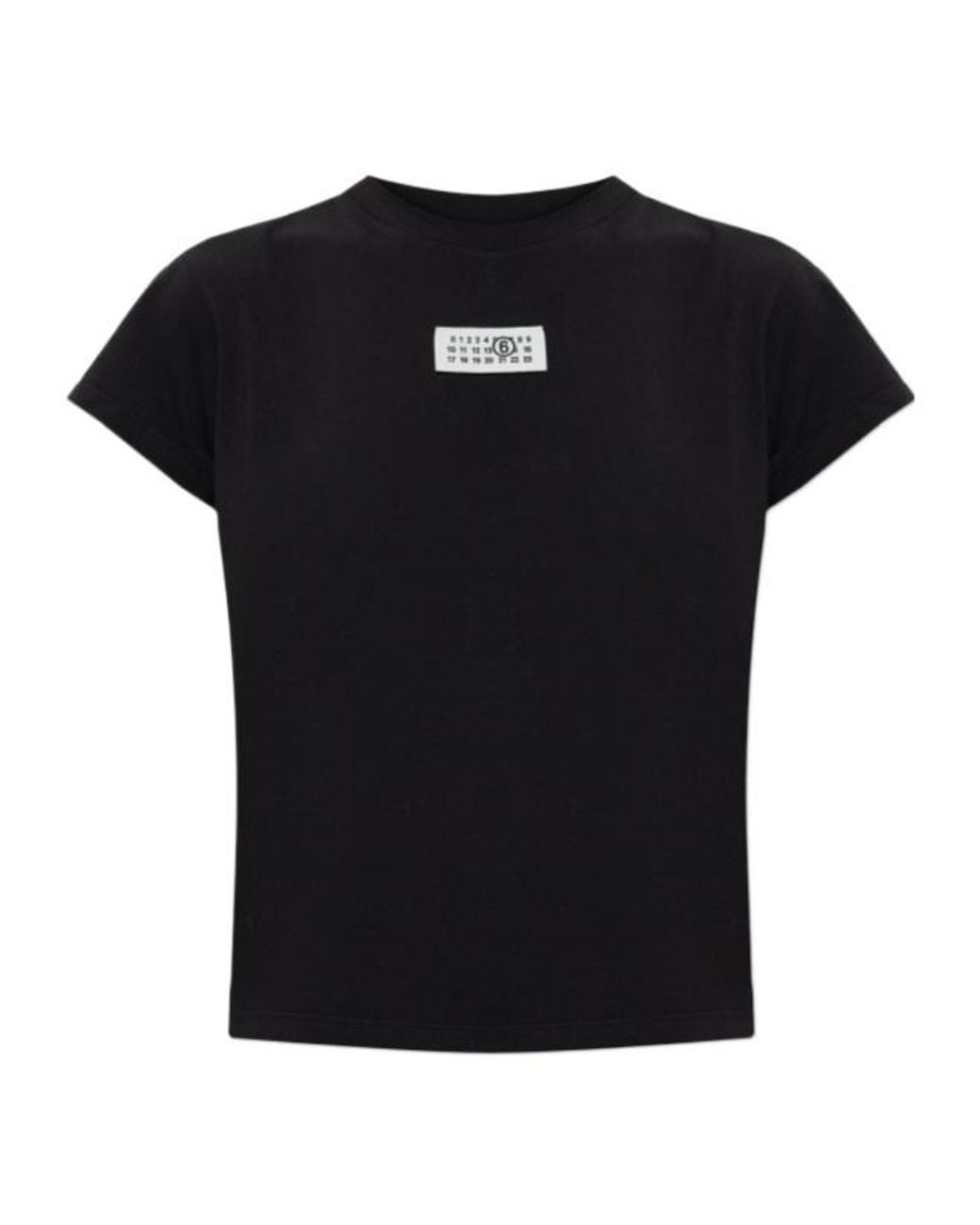 MM6 by Maison Margiela Black Logo Patch T-Shirt