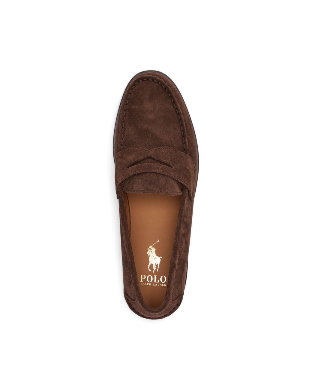 Polo Ralph Lauren Brown Faux Suede Loafers for men