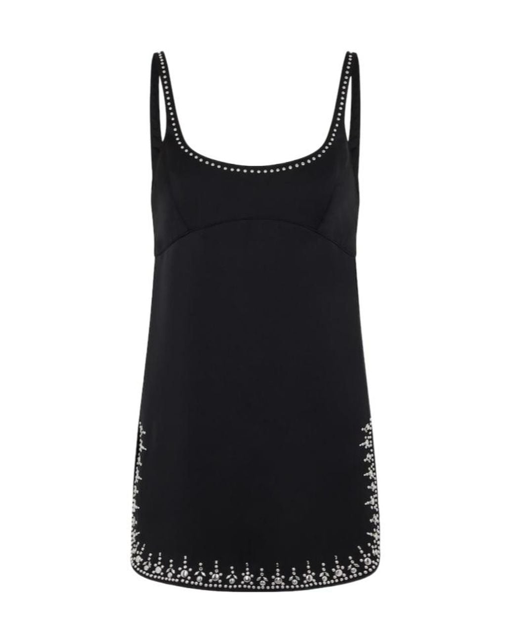 Rabanne Black Embellished Sleeveless Top