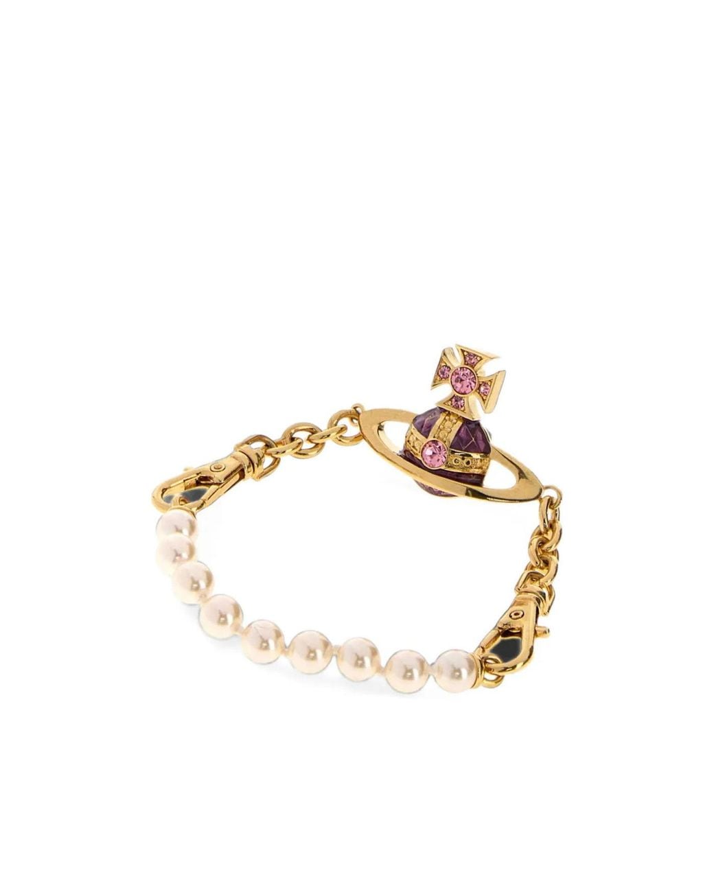 Vivienne Westwood Metallic Aida Bas Relief Bracelet