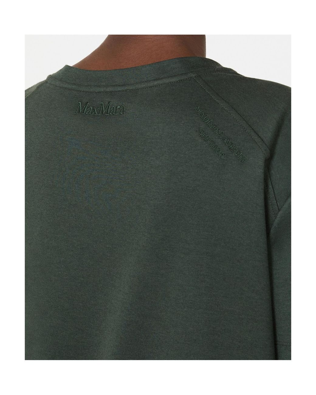 Max Mara Green Smmsegale Crewneck Jersey T-Shirt