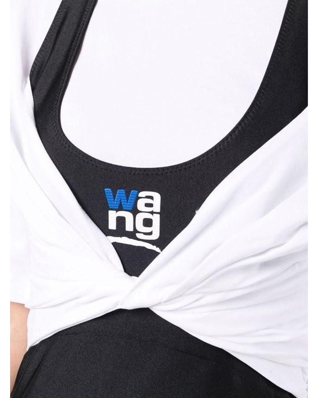 Alexander Wang Black Layered Cotton T-Shirt Dress