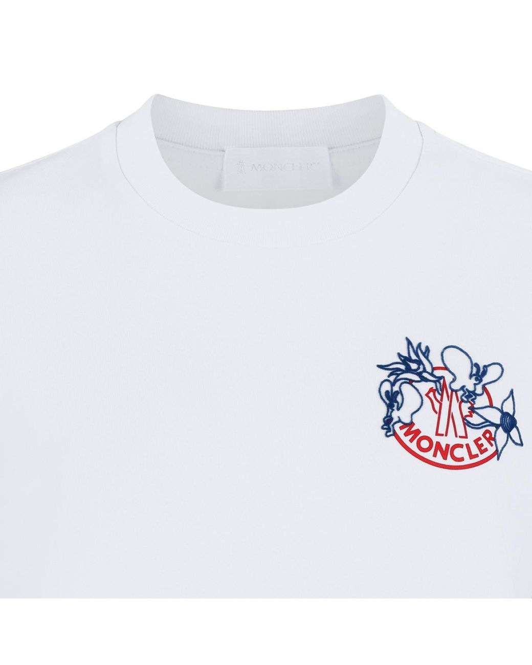 Moncler Blue Logo Print T-Shirt