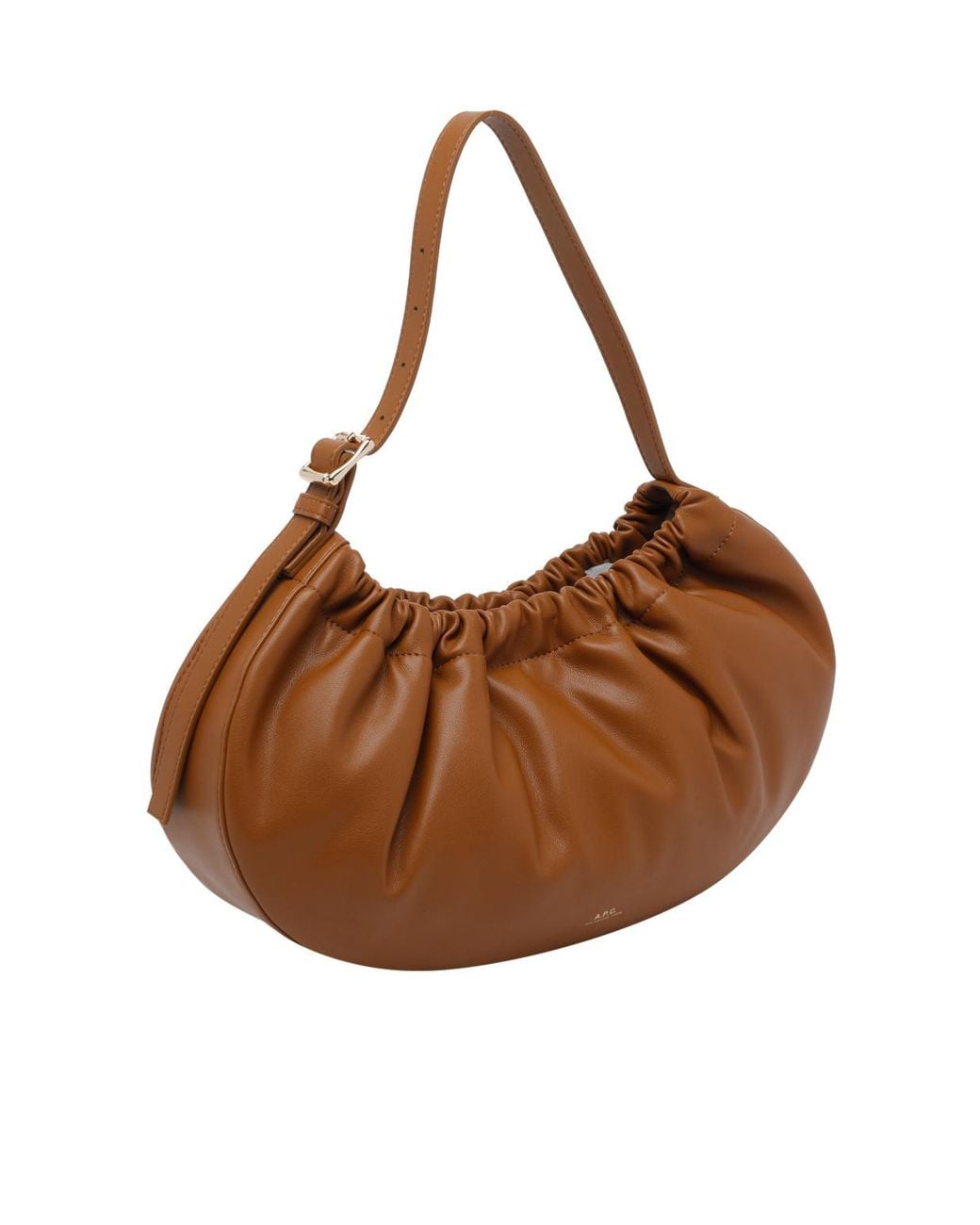 A.P.C. Brown Logo Detailed Clutch Bag