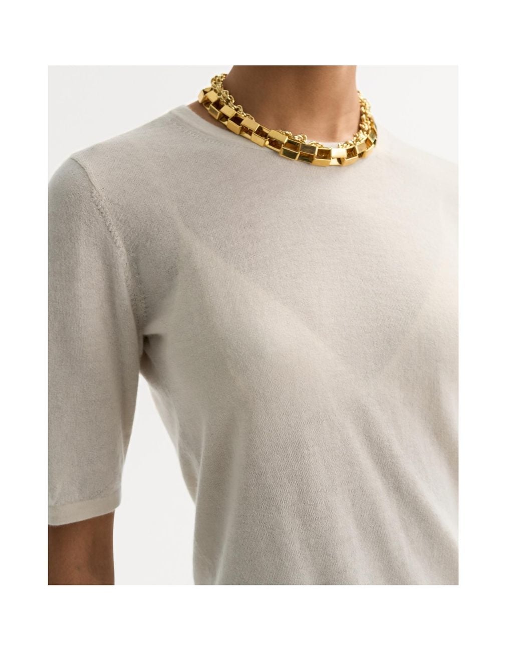 Soft Goat White Short-Sleeve T-Shirt