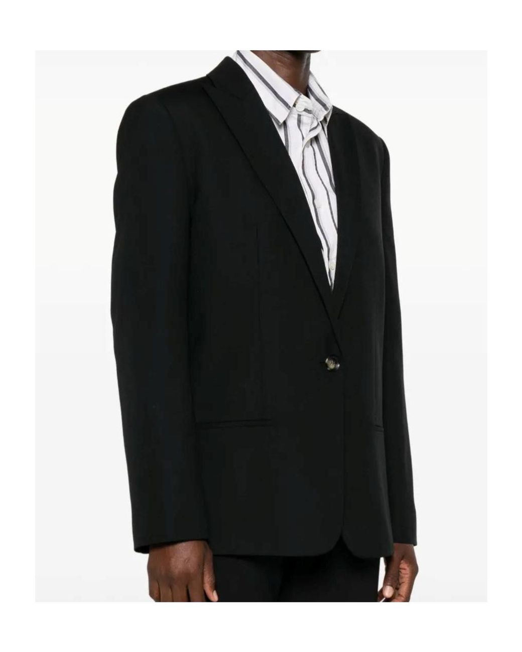 Alberta Ferretti Black Single-Breasted Blazer