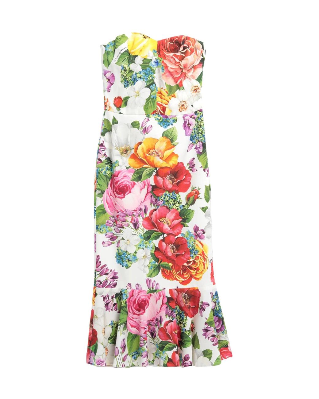 Dolce & Gabbana White Floralprint Dress
