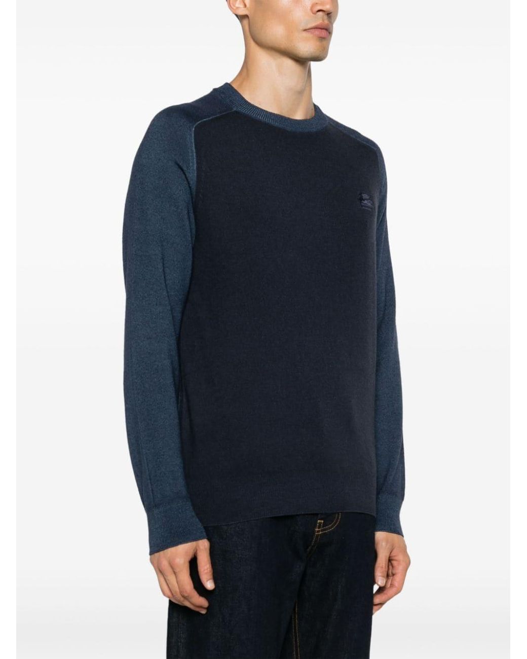 Etro Blue Crewneck for men