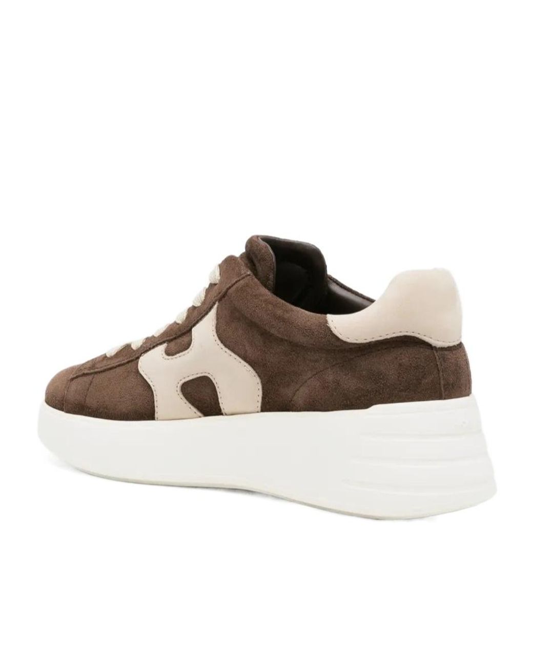 Hogan Brown Chunky Sneakers
