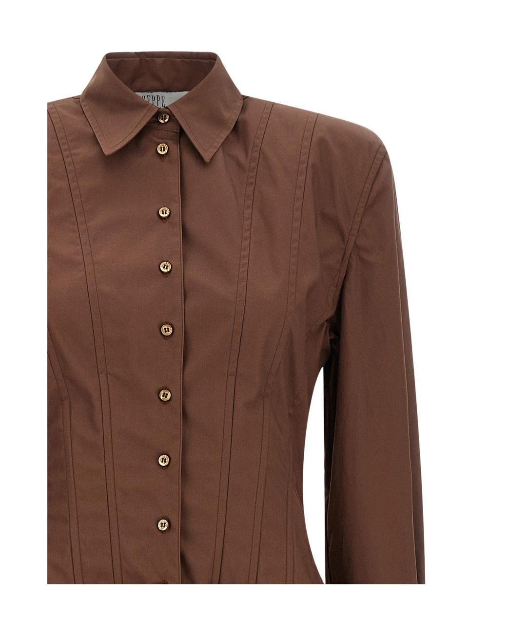 GIUSEPPE DI MORABITO Brown Chemisier Mini Dress