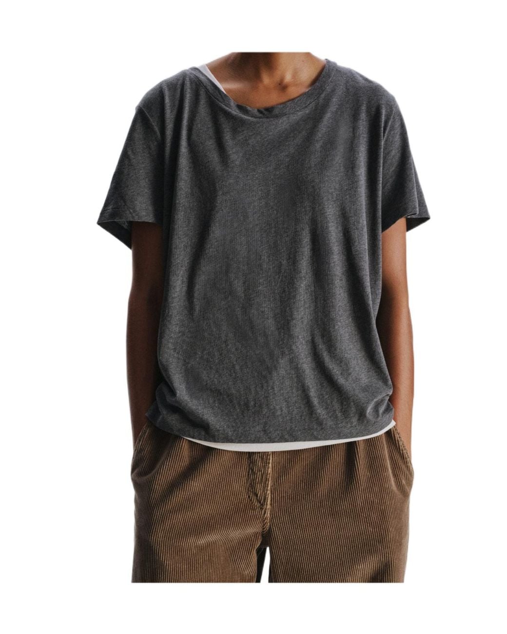 The Row Gray Short-Sleeved T-Shirt