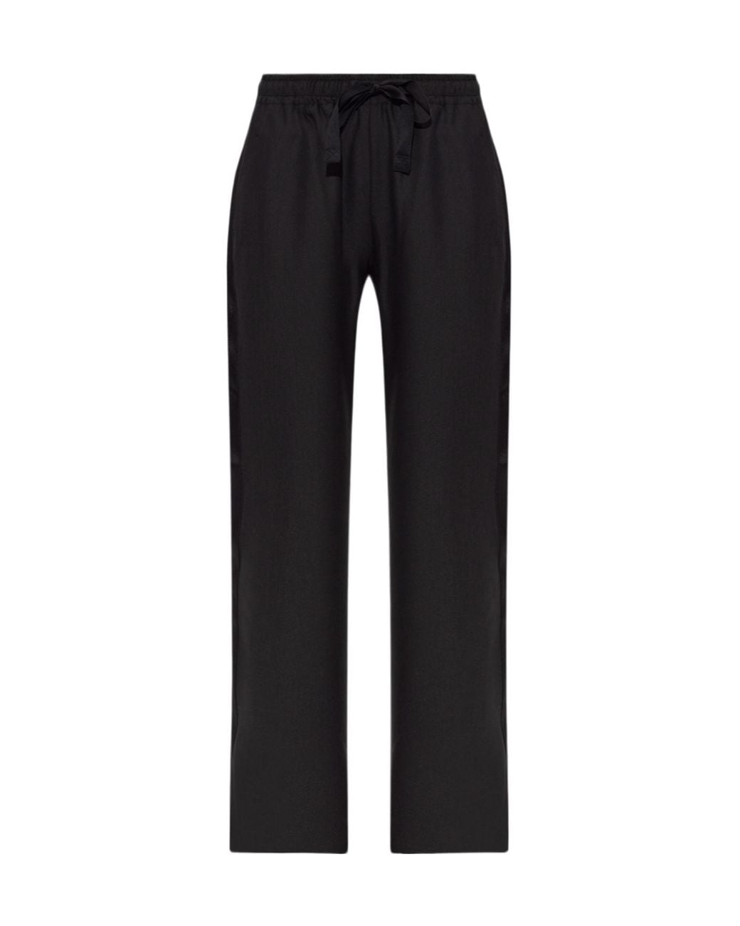 Zadig & Voltaire Black Drawstring Side-Stripe Trousers