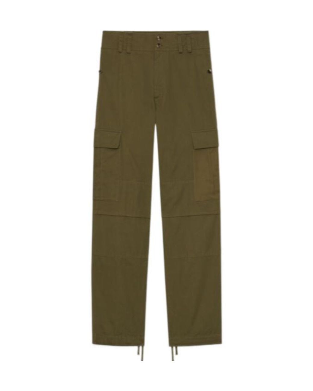 Saint Laurent Green Cassandre Cargo Pants