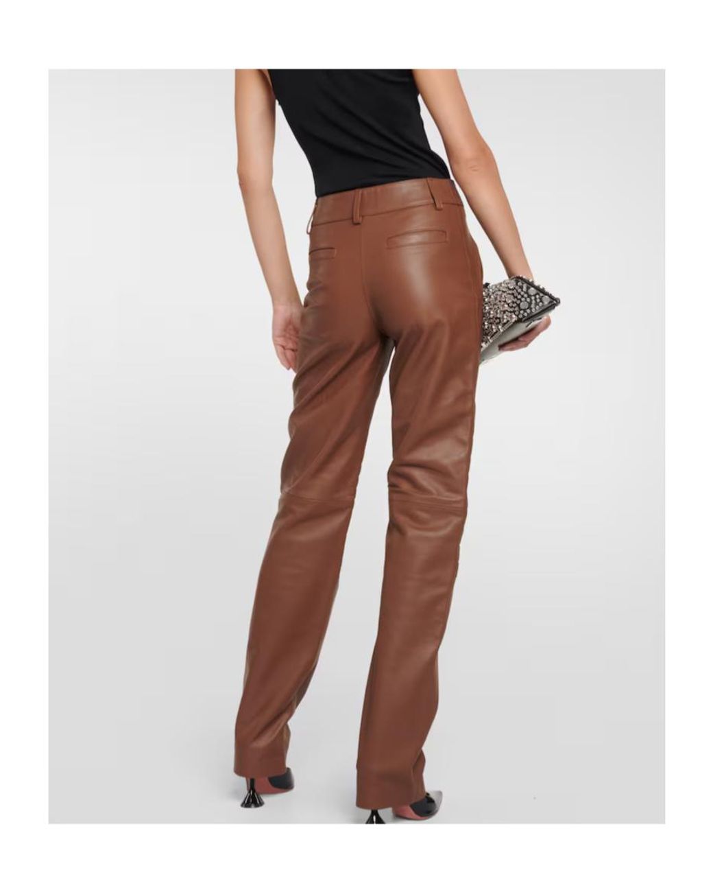 GIUSEPPE DI MORABITO Brown Straight-Leg Casual Pantsts