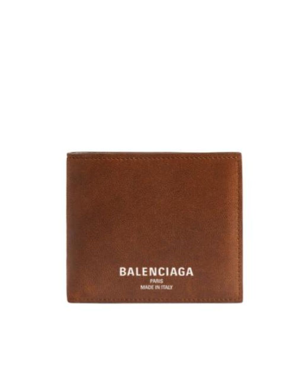 Balenciaga Brown Square Folded Wallet for men