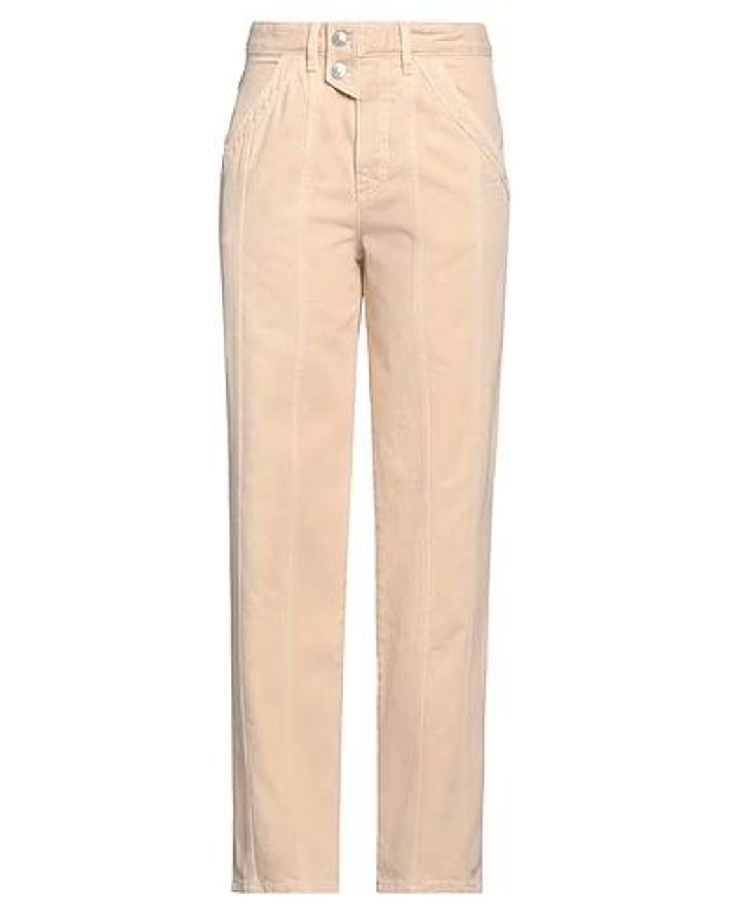 Isabel Marant Natural Straight-Leg Jeans
