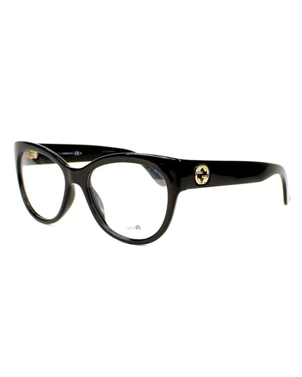 Gucci White Logo Detail Flat Lens