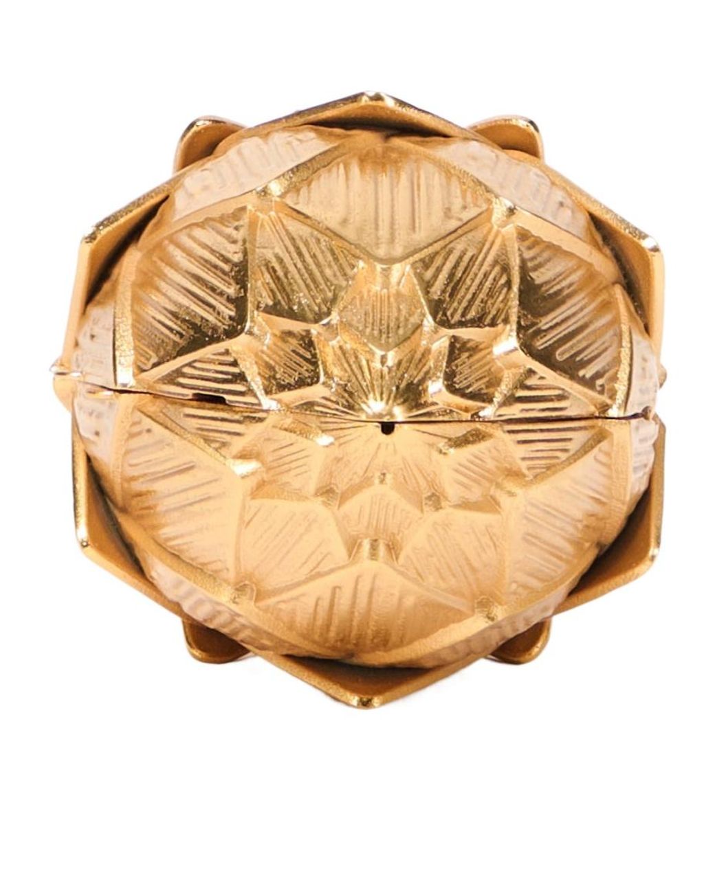 Jonathan Simkhai Metallic Artichoke-Shape Clutch Bag