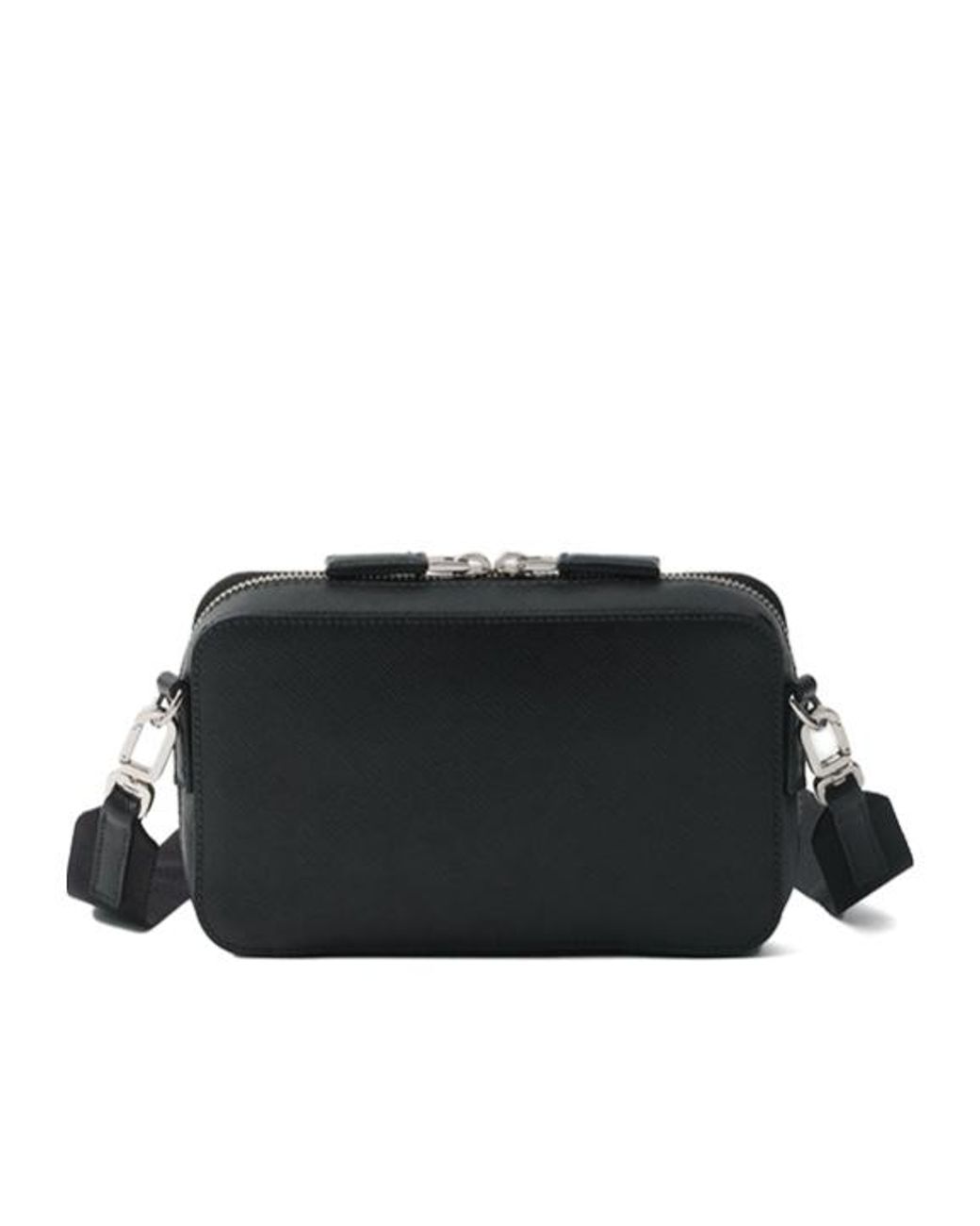 Prada Black Brique Saffiano Leather Bag for men