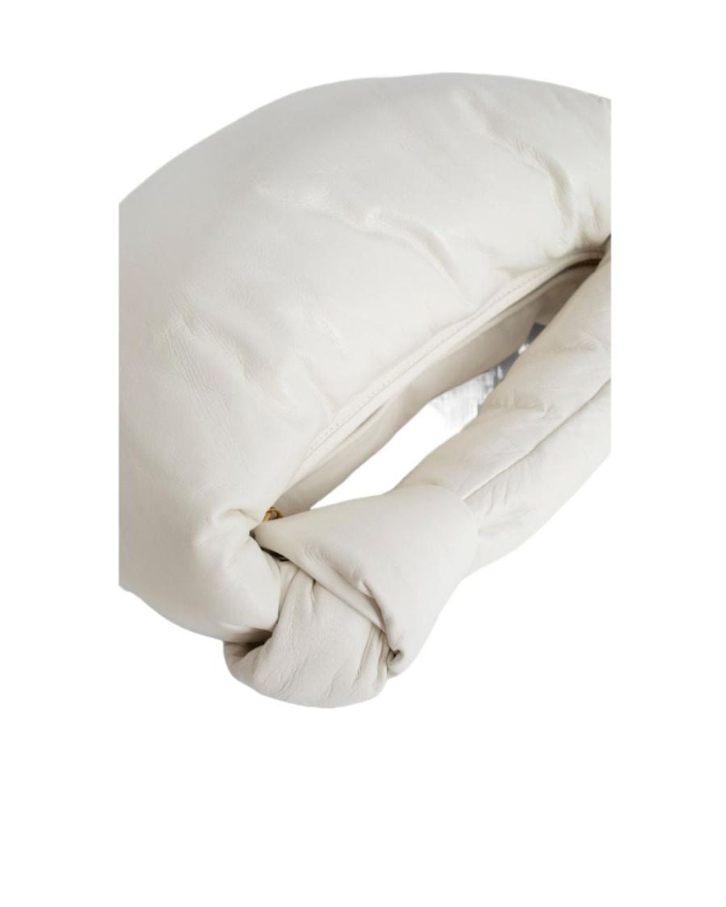 Bottega Veneta White Knotted Mini Jodie Bag
