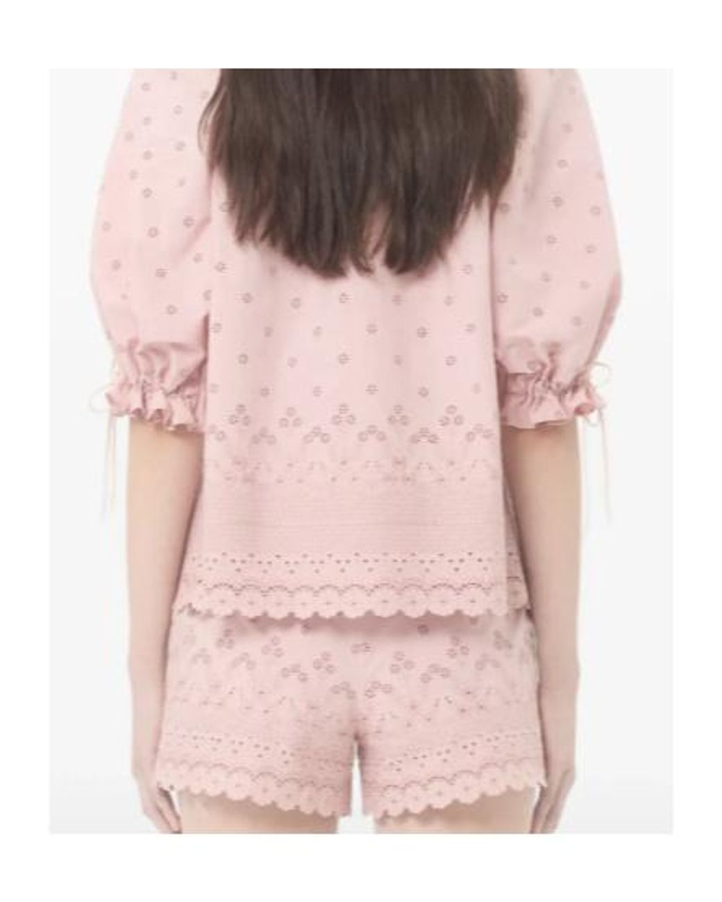 Valentino Pink Embroidered Shorts