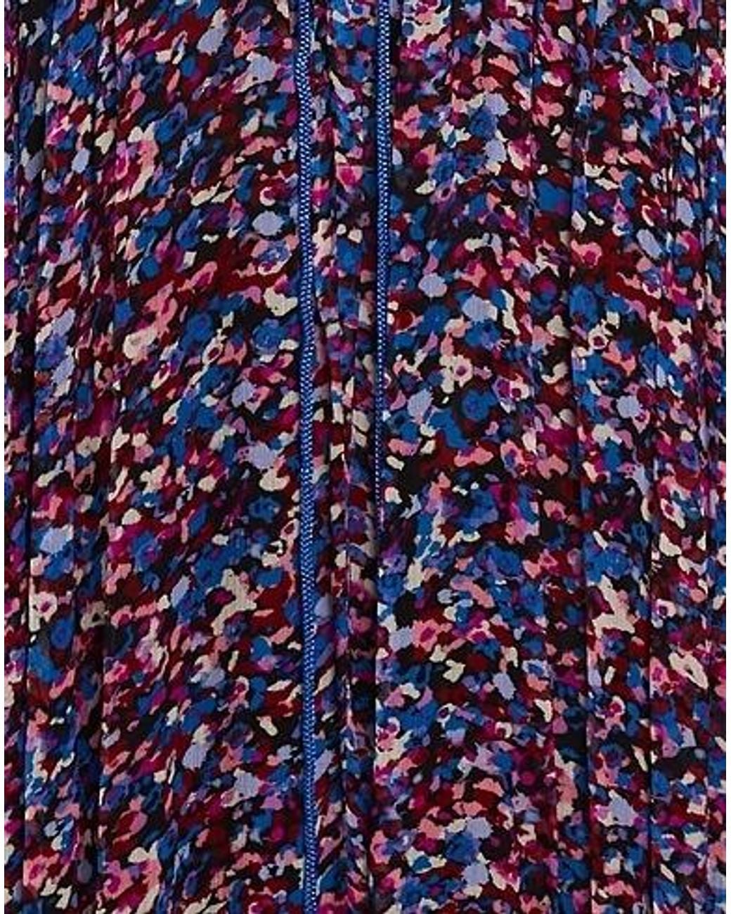 Isabel Marant Purple Colorful Sleeveless Dress