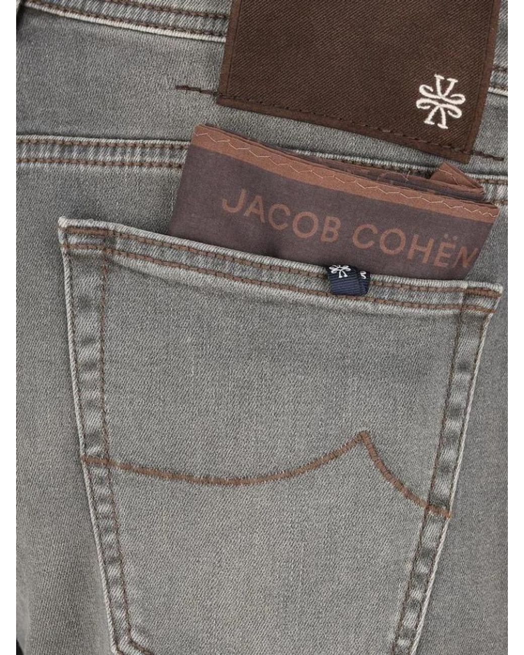 Jacob Cohen Gray Belt Loop Jeans for men