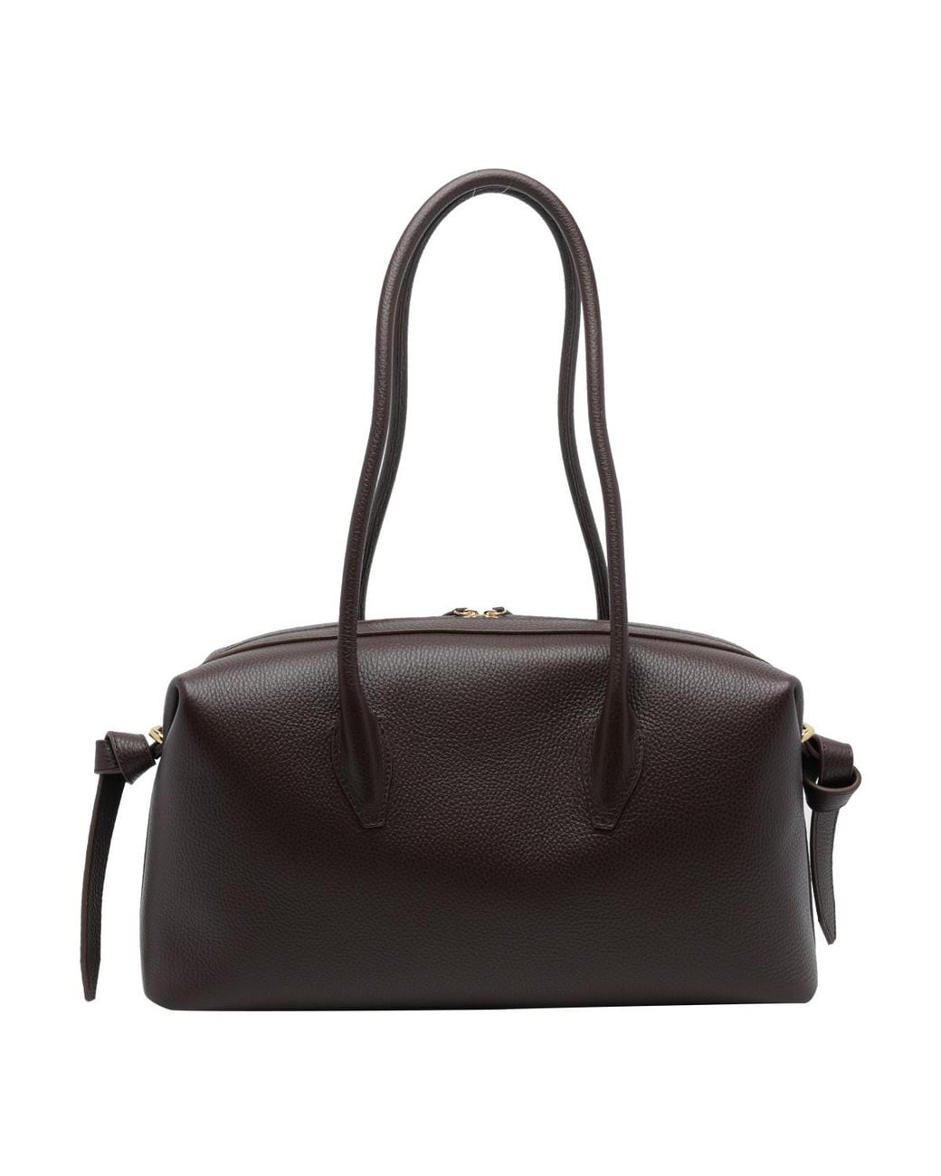 Yuzefi Black Brioche Duffle Shoulder Bag