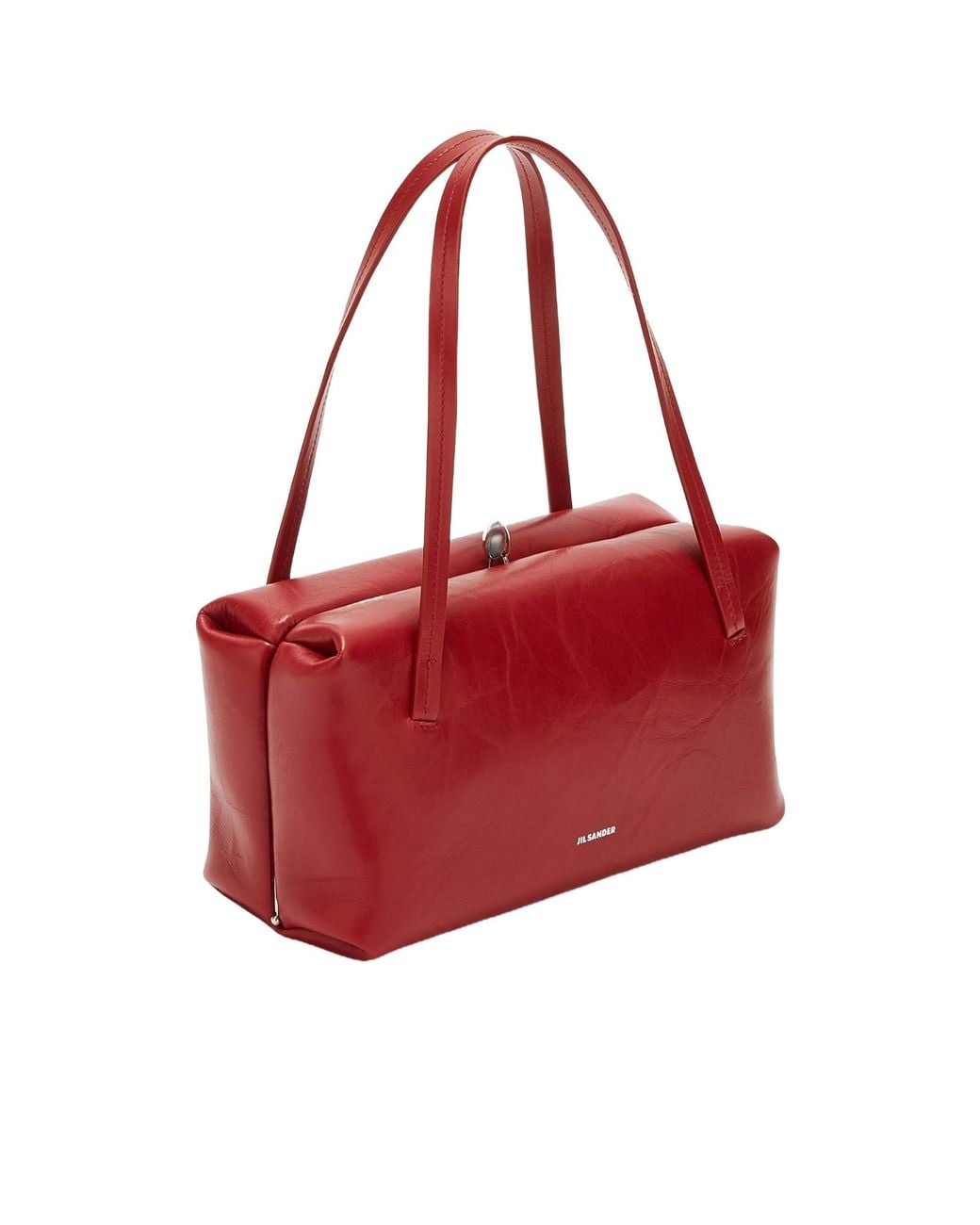 Jil Sander Red Goji Soft Handle Tote Bag