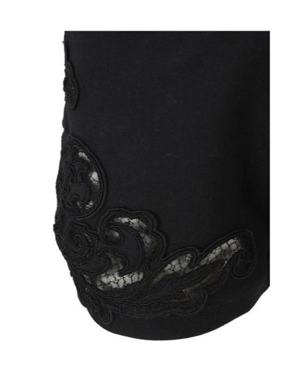 Ermanno Scervino Black High-Waist Elasticated Waistband Laced Shorts