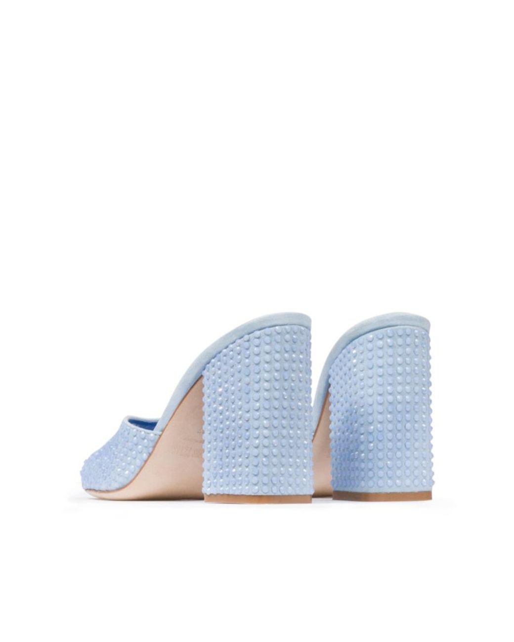 Paris Texas Blue Embellished Slip-On Mules
