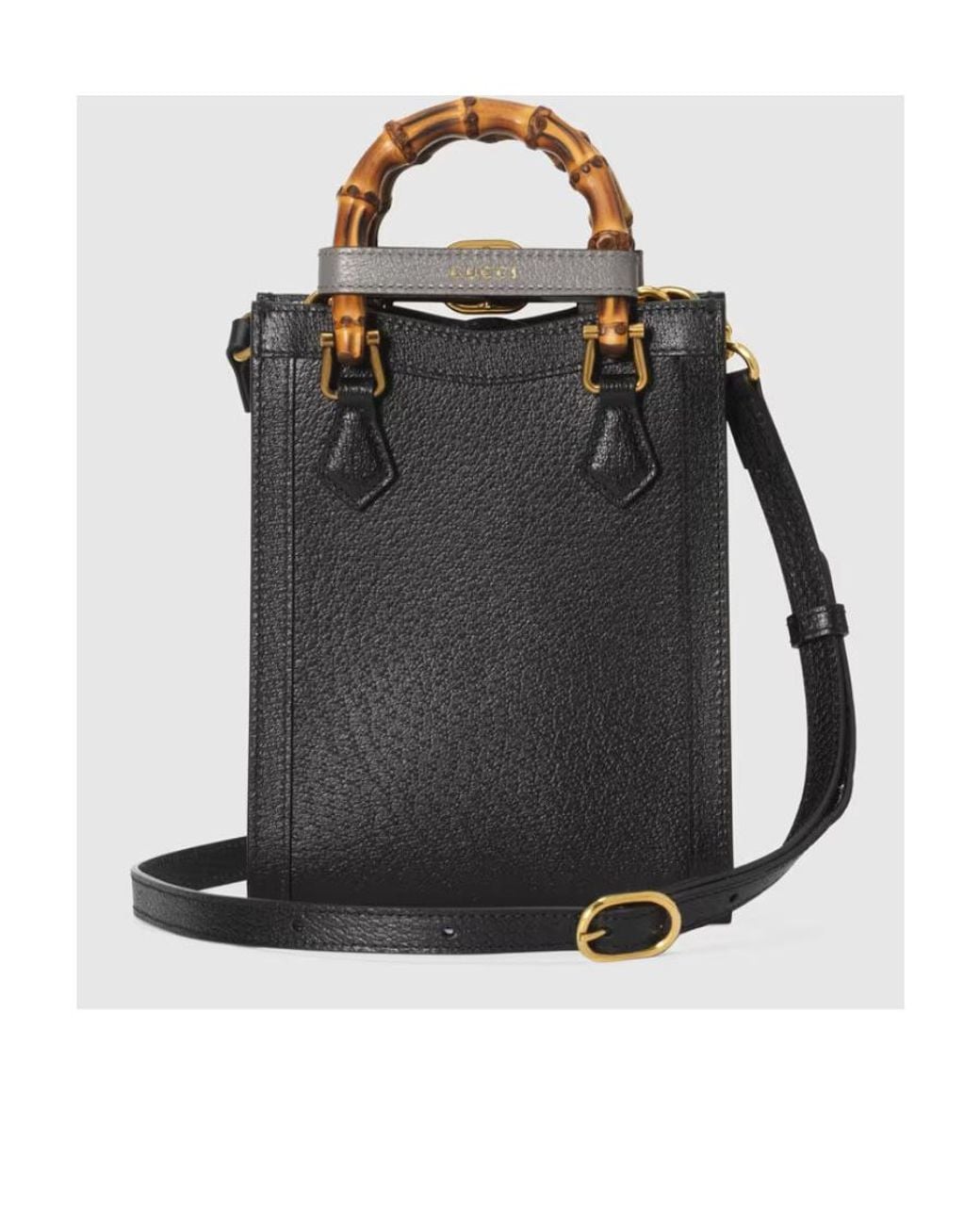 Gucci Black Mini Diana Tote Bag
