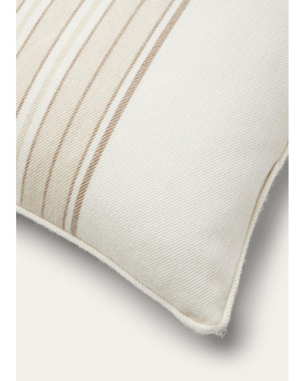 Loro Piana White The Suitcase Stripe Cushion for men