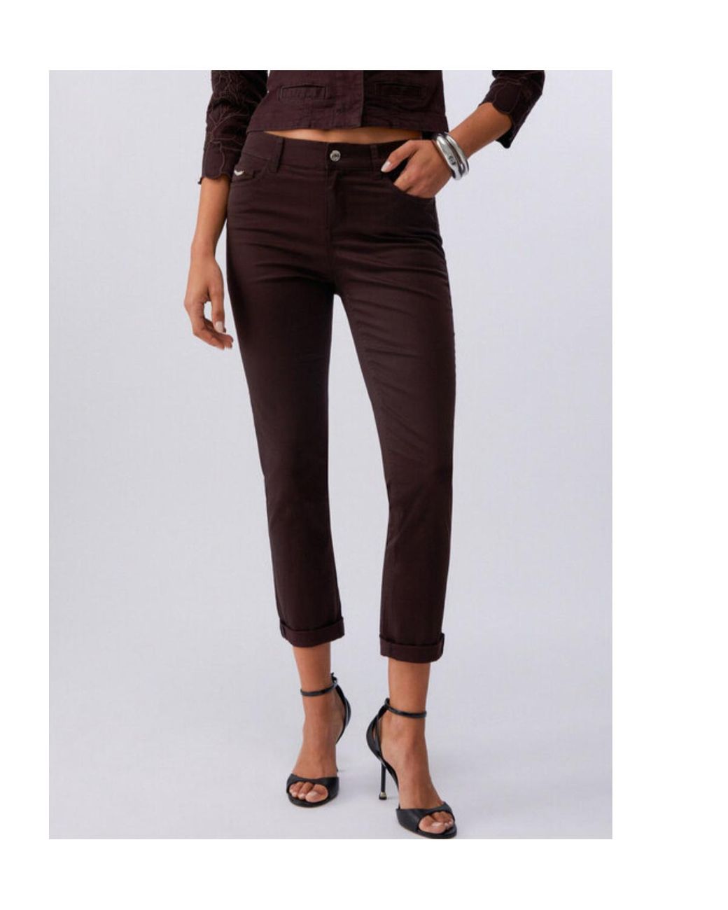 Liu Jo Red Regular-Fit Trousers
