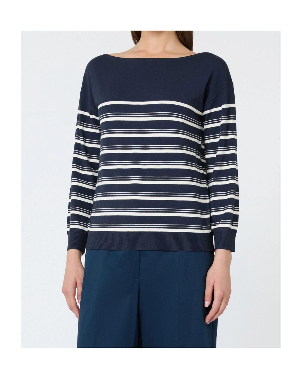 Weekend by Maxmara Blue Long-Sleeved Knitwear
