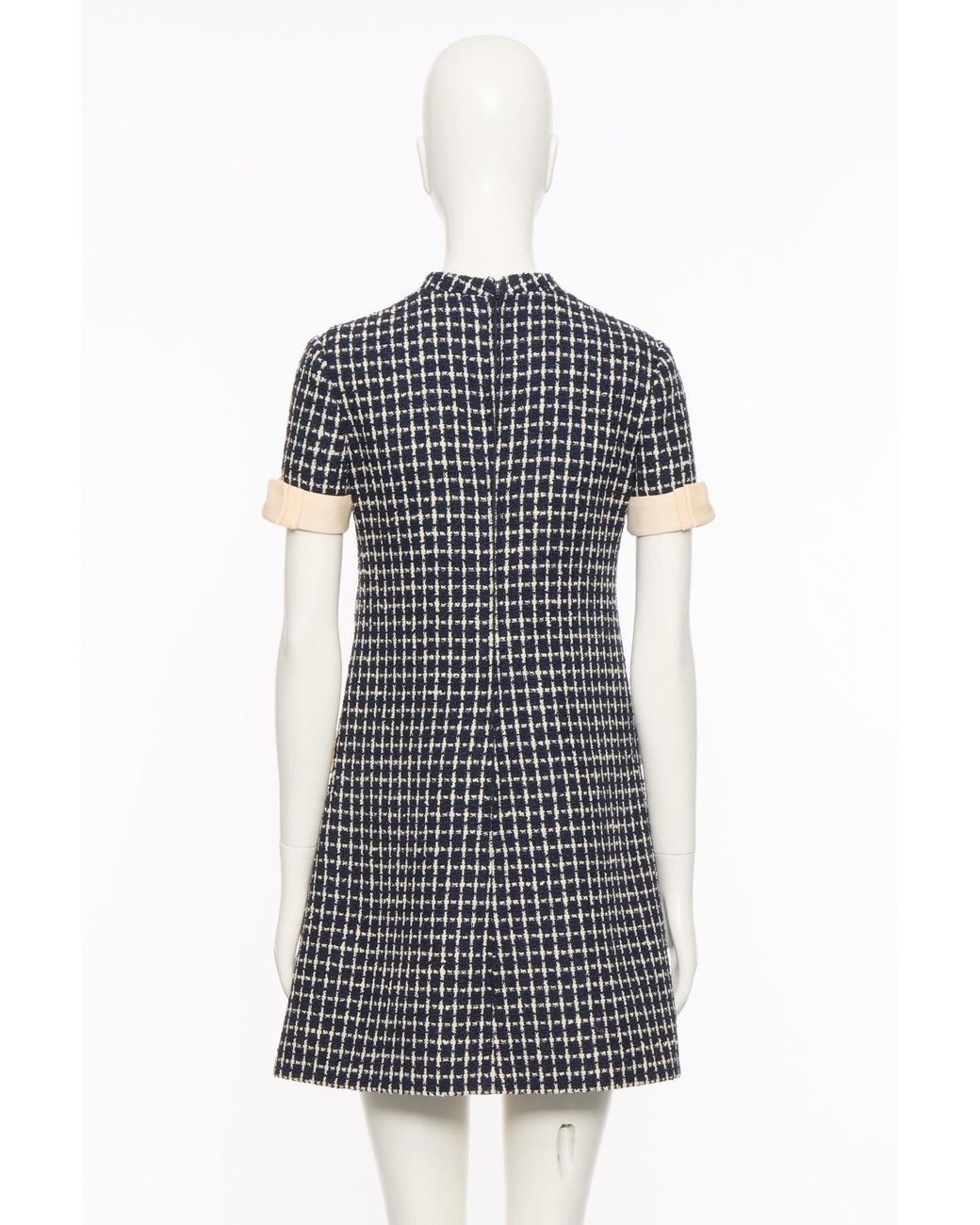 Valentino Black Bow Detailed Mock Neck Mini Dress